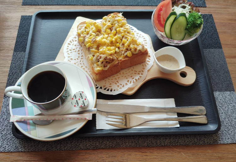 ツナコーントーストセット